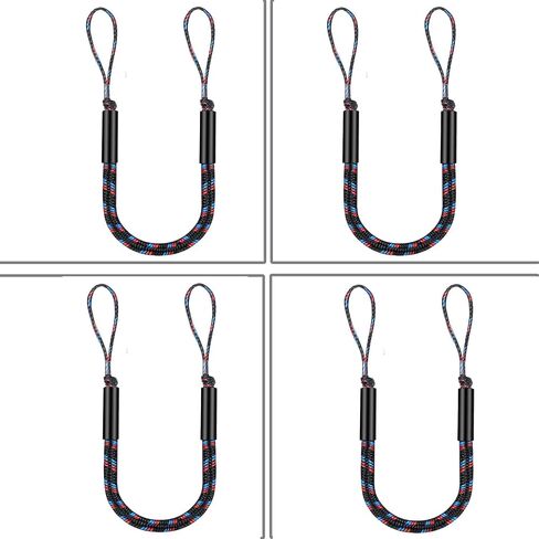 Boat Bungee Lines for Docking, 4 feet Mooring Ropes, Boat Tie Downs for Dock, Boating Accessories, for PWC, Waverunner, SeaDoo, Pontoon, Kayak, Dinghy, Small Boats, Boating Gift in Saudi Arabia