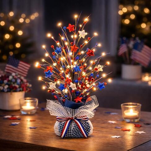 CRCZK St Patricks Day Artificial Tree Decorations St.Patricks Day Decorations St Patricks Day Tabletop Centerpieces Saint Patricks Day Lighted Tree with 20 LEDs, Shamrock&Gold Coins Irish Decor Gifts in Saudi Arabia