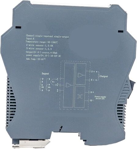 1 in 2 Out PT100 to 4-20Ma Temperature Analog Signal Isolator(K in 1-5V Out,2 in 2 Out_85-265VAC) in Saudi Arabia