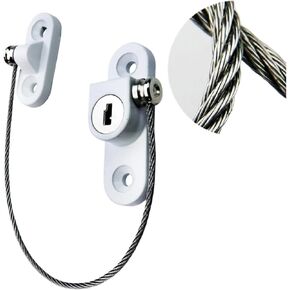 Lock Cabinet Fridge Door Lock Stainless Steel Cable Home Window Lock Strong Fix 1Pcs(C2) in Kuwait
