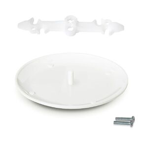 CP3540 Ceiling Box Cover Plate, Round Hole Cover with Invisible Screws, Paintable White Blank Wall Plate for 3.5-4" Octagonal/Round Electrical Boxes, Easy Install for Ugly Holes, 1 Pack (White) in Kuwait