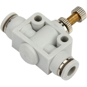 Pneumatic Gas Pipe Joint Restrictor Valve PA SA LSA4 6 8 10 LSA12 Pipeline Type One-way Throttle White 2Pcs(WhitePA6) in Saudi Arabia