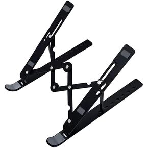 Adjustable Laptop Stand for Desk, Foldable Portable ABS + Silicone Notebook Holder, Ventilation Cooling Laptop Stand, for 10-17 Inch Laptops and Tablets(White) in Saudi Arabia