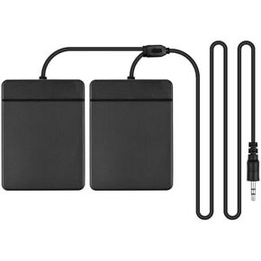 Universal Dual Sustain Pedal for Electronic Keyboards – 3.5mm Interface Foot Pedal with Anti-Skid Base & Silent Use, Compatible with Portable Pianos/Drums in Kuwait