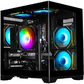 كمبيوتر سطح المكتب للكمبيوتر الشخصي للألعاب - Ryzen 5 5600 ، Radeon RX 6500XT 4GB ، 16GB DDR4 RAM ، 1TB NVME SSD ، Computer Prebruilt Tower (White) in Kuwait