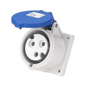 Industrial Socket 32A 3 Holes, MN3331 *32 * 220 * 3P*7.04KW in Kuwait