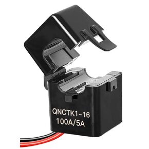 QNCTK1-16 محول تيار أساسي منفصل، مستشعر تيار تيار متردد 100 أمبير/5 أمبير، مشبك CT بتصميم منقسم، دقة 3%، مثبطات اللهب UL94-V0، -40 درجة مئوية إلى 85 درجة مئوية درجة حرارة التشغيل in Kuwait