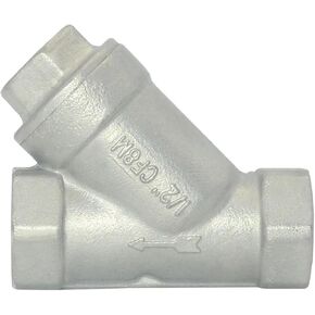 304 Stainless Steel 1/2 3/4 1 Female Thread Y-type Filter Valve Booster Pump For Water Oil Gas Filter Valve DN15 20 25 32 40(1-1/4") in Kuwait