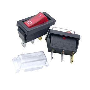 2 قطعة مفتاح الروك مع مصباح، SC791 SC791-6XAW متوافق، 3 دبوس 2 موضع، 15A 250VAC مفتاح الطاقة المضيء in Kuwait