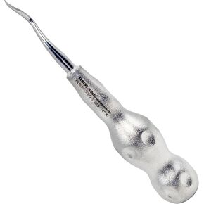 مصعد اختيار طرف الجذر من هايبرينك للأسنان – مقبض ذو قبضة ماسية فضية، نوع دويل، أداة الاستخلاص الجراحي هايدبرينك 2 in Kuwait