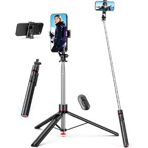 70 '' ترايبود ترايبود أوتوماتيكي ، هاتف سيلفي قابل للتمديد مع جهاز التحكم عن بُعد مغناطيسي و 1/4 بوصة ترايبود ترايبود ترايبود خفيفة الوزن للهاتف الخلوي متوافق مع iPhone 16/15/14/13/12/Android in Kuwait