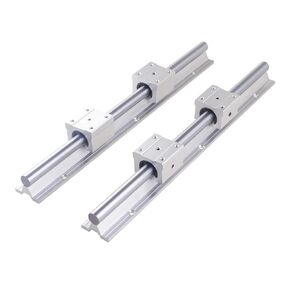 2PCS SBR12 SBR16 SBR20 20mm Linear Guide Rail 300-1500mm + 4 Pcs Block(2 Rails 4 SBR16UU,600mm) in Kuwait