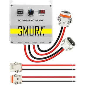 وحدة تحكم سرعة المحرك PWM المقاومة للماء من GMURA DC 12-24V 50A، مع عرض الجهد الكهربي ومقياس الجهد القابل للتعديل ومفتاح عكسي للفرامل الأمامية، لمحركات التصيد بوزن 55 رطل، ترقية الجيل الثاني in Kuwait