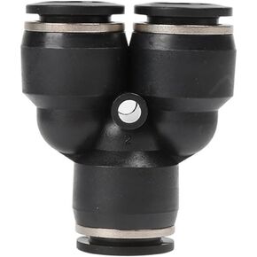 Y-type Gas Pipe Connector PY4 Three-way Reducing Quick Pneumatic Component 1Pcs(PY4*Black) in Saudi Arabia