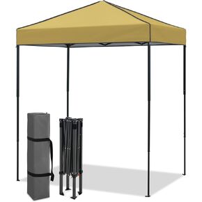 Eagle Peak Fruct Pop up Canopy مع جدار الشمس القابل للتعديل 6 × 4 ، خيمة محمولة مضغوطة خفيفة الوزن مستقيمة مع كيس حمل ، أخضر فلوريسنت in Kuwait