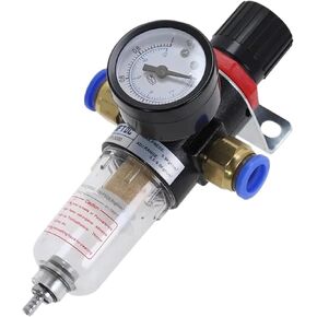 Pneumatic Filter Air AFR2000 Treatment Unit Pressure Regulator Compressor Reducing Valve Oil Water Separation Gauge Switch(AFR-2000 w BT-8MM,5 Pcs) in Kuwait