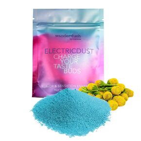 Buzz Button Flower Tingling Rimmer Dust for Cocktails and Garnishes, 18g, Blue (72 Servings) in Saudi Arabia