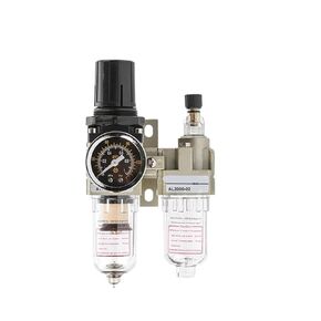 Compressor air Filter Pressure Regulator steam Trap Pneumatic Oil-Water Separator Pump Manual Drainage Supply AC2010-02(AC2010-02+PC12mm) in Saudi Arabia