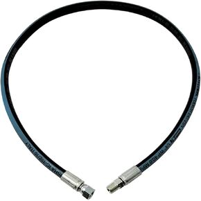1/4" Hydraulic Hose Assembly, Double Wire Braid, Female JIC Straight Swivel x Male NPT Straight, 5800 PSI, 24" Length in Kuwait