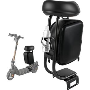 Electric Scooter Seat Compatible with 2019-2024 NIU KQi3, KQi3PRO, KQi3MAX Seat Attachment for Adult with 10L Large Storage Bag, Cup Holder, Comfortable PU Cushion in Kuwait