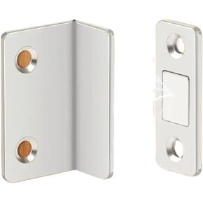 Magnetic Cabinet Lock Furniture Hardware Hidden Door Closer(Silver) in Saudi Arabia