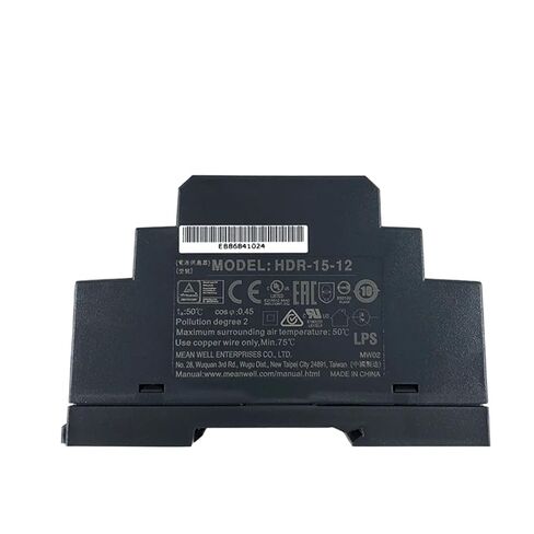 HDR-15-12 15W Ultra Slim Step Shape DIN Rail HDR-15 12V 1.25A in Kuwait