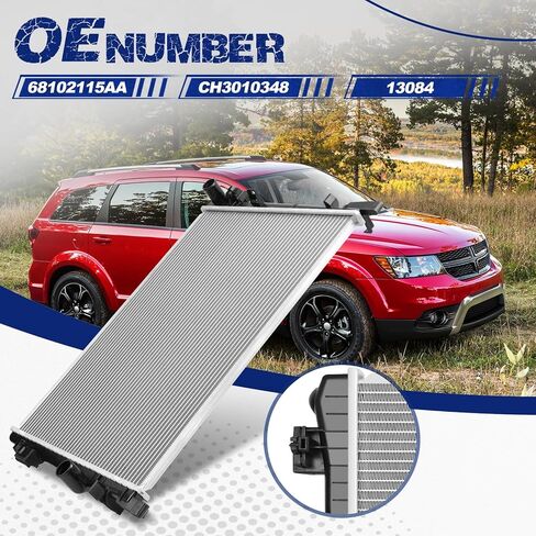 Engine Coolant Radiator with Transmission Oil Cooler, Fit for Chevrolet Colorado 2004-2012 & GMC Canyon 2004-2012 & Isuzu i-280, i-290, i-350, i-370, 2.8L 2.9L 3.5L 3.7L, OE 2707, 21524 in Saudi Arabia