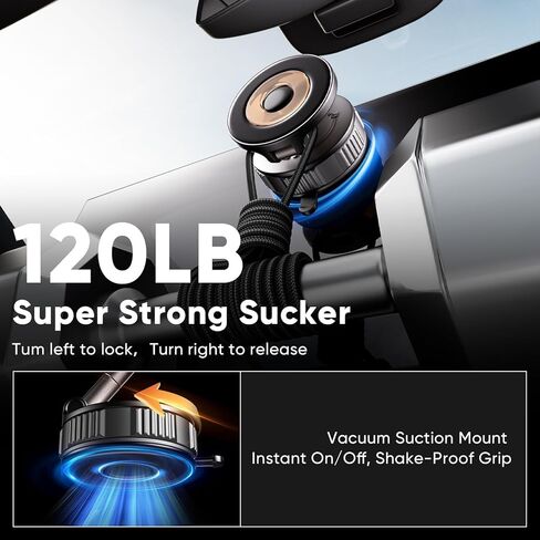 Magnetic Phone Holder for Car [120+ LB Strongest Suction & 2800gf Strongest Magnetic] 360° Adjustable Car Phone Holder for Magsafe Phone Holders for Your Car for iPhone 16 Pro Max 15 14 13 12 Plus in Kuwait