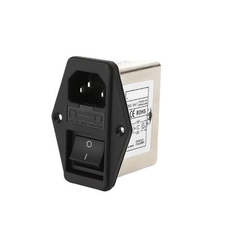 CW2C-1A/3A/6A/10A-T Power Filter Single-Phase AC Socket Type Anti-Interference 220V with Fuse(CW2C-10A-T 10A) in Saudi Arabia