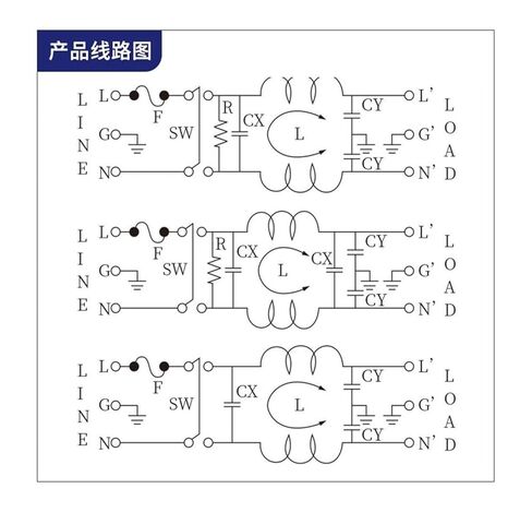 CW2C-1A/3A/6A/10A-T Power Filter Single-Phase AC Socket Type Anti-Interference 220V with Fuse(CW2C-10A-T 10A) in Saudi Arabia