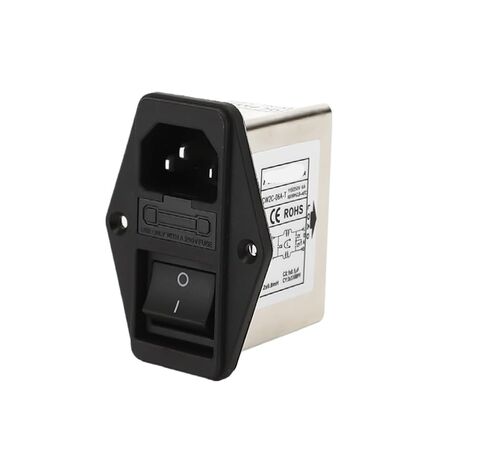 CW2C-1A/3A/6A/10A-T Power Filter Single-Phase AC Socket Type Anti-Interference 220V with Fuse(CW2C-10A-T 10A) in Saudi Arabia