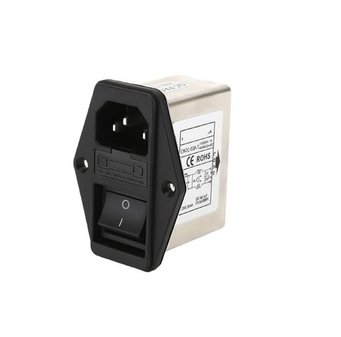 CW2C-1A/3A/6A/10A-T Power Filter Single-Phase AC Socket Type Anti-Interference 220V with Fuse(CW2C-10A-T 10A) in Saudi Arabia