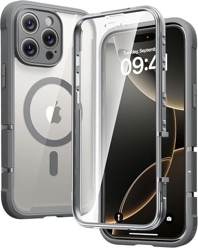 Diclara متوافق مع علبة iPhone 11 ، كامل الجسم الوعرة مع واقي شاشة مضاد للخلع حساسة لللمس ، واضحة في الحافظة الصدفة TPU واضحة مع iPhone 11 6.1 "(Clear Glitter) in Kuwait