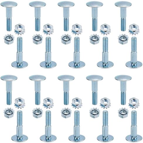 20 حزمة 1 1/4 "النقل الترباس ومجموعة الجوز لمفصل الباب العلوي تودكو البياض مورغان صندوق العليا شاحنة مقطورة نشمر أجزاء إصلاح الباب in Kuwait