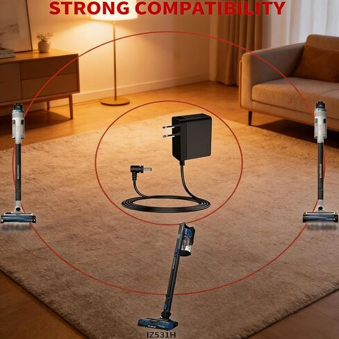 شاحن لسلسلة Shark IZ500 - استبدال محول الطاقة IZ530 IZ531H IZ540 IZ541H IZ560 IZ563H Pro Cordless Supply Supply Supply in Kuwait