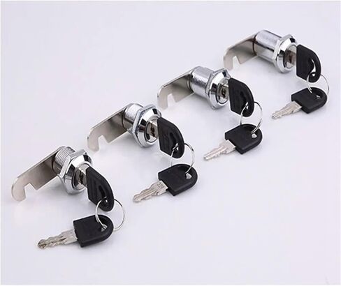 Cam Lock File Cabinet/Cargo Cabinet/Drawer Cabinet Lock with 2 Keys Cabinet Lock Desk Letter Box 1Pcs(25mm Multiple Open) in Kuwait