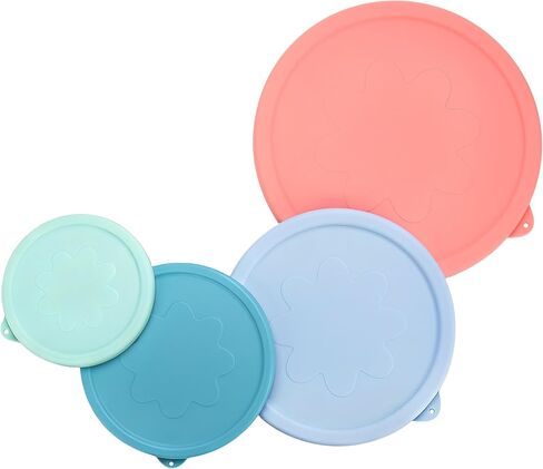 أغطية السيليكون تتناسب فقط مع الأوعية الزجاجية Pyrex 7401-S 3 كوب من الأوعية الزجاجية المنحوتة ، 2 حزمة أغطية صغيرة من السيليكون ، غسالة صحون وميكروويف آمنة ، أزرق (أغطية فقط) in Kuwait