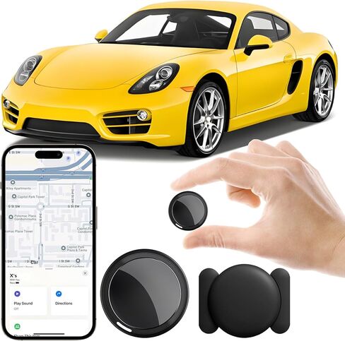 GPS Tracker للمركبات ، 2 Pack Mini GPS Tracker للسيارات تعمل مع Find My (iOS فقط) ، جهاز تتبع سيارات GPS في الوقت الفعلي لا توجد رسوم شهرية GPS للسيارات ، الأطفال ، الحيوانات الأليفة والمسنين in Saudi Arabia