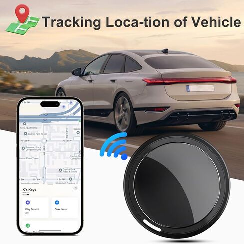 GPS Tracker للمركبات ، 2 Pack Mini GPS Tracker للسيارات تعمل مع Find My (iOS فقط) ، جهاز تتبع سيارات GPS في الوقت الفعلي لا توجد رسوم شهرية GPS للسيارات ، الأطفال ، الحيوانات الأليفة والمسنين in Saudi Arabia