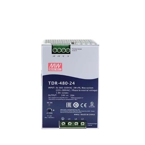 TDR-480-48 480W سكة DIN صناعية ثلاثية الطور مع وظيفة PFC TDR-480 48V 10A in Saudi Arabia