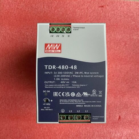 TDR-480-48 480W سكة DIN صناعية ثلاثية الطور مع وظيفة PFC TDR-480 48V 10A in Saudi Arabia