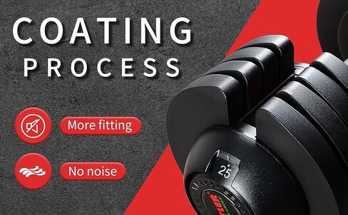 ALTLER Adjustable Dumbbell, 25/52LB Pair with Tray for Workout Strength Training Fitness, Adjustable Weight Dial Dumbbell with Anti-Slip Handle and Weight Plate for Home Exercise in Saudi Arabia