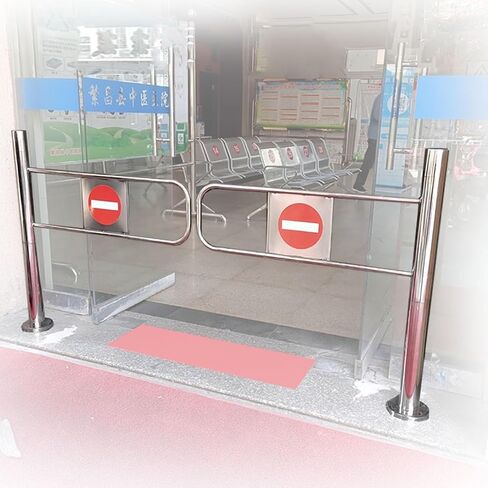 Automatic Swing Gate - 59" Stainless Steel One-Way Door, Secure Push-in Entrance/Exit Device for 20-80 Inch Passages, Durable & Stylish Access Control Solution. in Saudi Arabia
