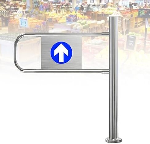 Durable Automatic Metal Swing Gate - Rebound Door for Supermarkets, Warehouses, Libraries & Malls - Heavy-Duty, Easy Access, Secure Entry Solution in Kuwait