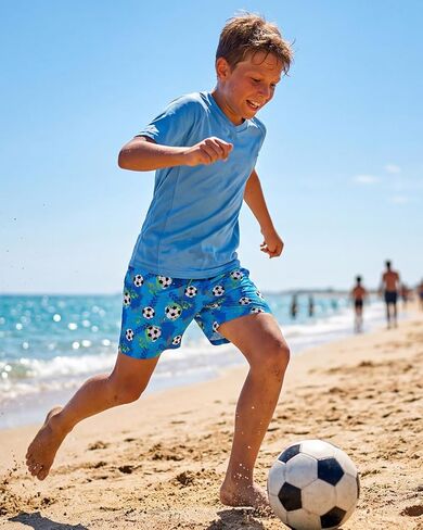 Century Star Boys Swim Trunks with Zipper Pockets-Anti-Chafe Compression Liner Shorts Quick Dry Bathing Suit for 8-16 Years in Saudi Arabia