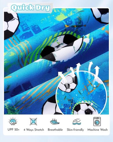 Century Star Boys Swim Trunks with Zipper Pockets-Anti-Chafe Compression Liner Shorts Quick Dry Bathing Suit for 8-16 Years in Saudi Arabia