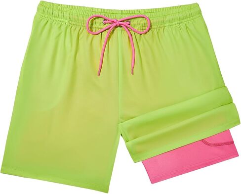 Century Star Boys Swim Trunks with Zipper Pockets-Anti-Chafe Compression Liner Shorts Quick Dry Bathing Suit for 8-16 Years in Saudi Arabia