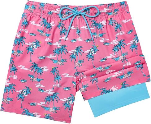 Century Star Boys Swim Trunks with Zipper Pockets-Anti-Chafe Compression Liner Shorts Quick Dry Bathing Suit for 8-16 Years in Saudi Arabia