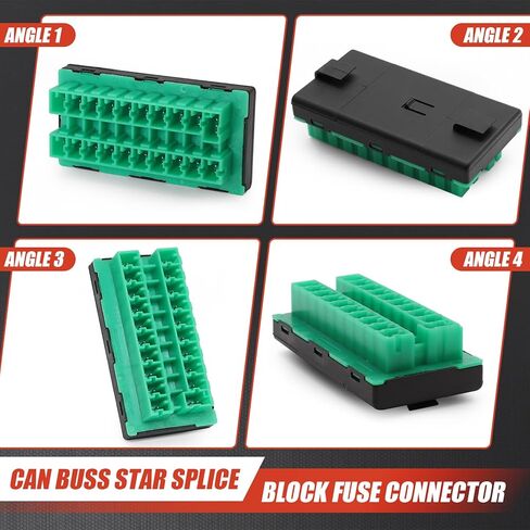 68321746AA CAN-C Buss Star Splice Block Fuse Connector متوافق مع Dodge Ram 1500/2500/3500 2017-2025، Jeep Gladiator/Wrangler JT JL، Chrysler Pacifica/Voyager، استبدال # 2-2272352-5 in Kuwait