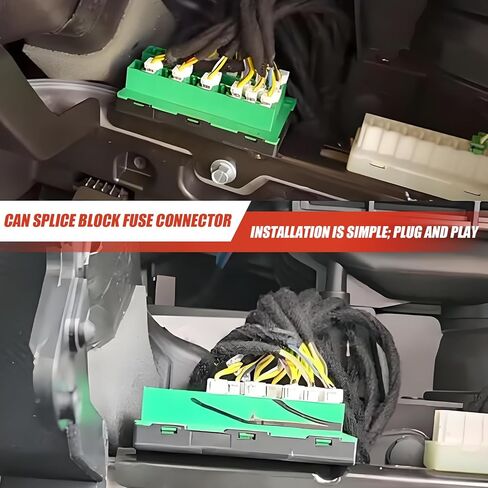68321746AA CAN-C Buss Star Splice Block Fuse Connector متوافق مع Dodge Ram 1500/2500/3500 2017-2025، Jeep Gladiator/Wrangler JT JL، Chrysler Pacifica/Voyager، استبدال # 2-2272352-5 in Kuwait
